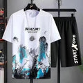 Men's Short Sleeve T-Shirt Silk Clothing Hip Hop Street Fashion