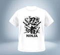 KANJI Collection – NINJA T-Shirt（White）Original Tokyo Treasures Japan