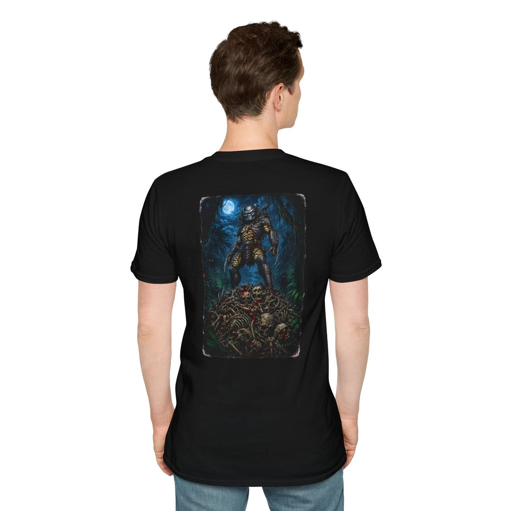 predator bone pile back only  T-Shirt | Plain Pocketless Shirt