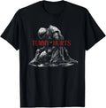 Tummy Hurts Funny Medieval Knight Dark Humor Art T-Shirt