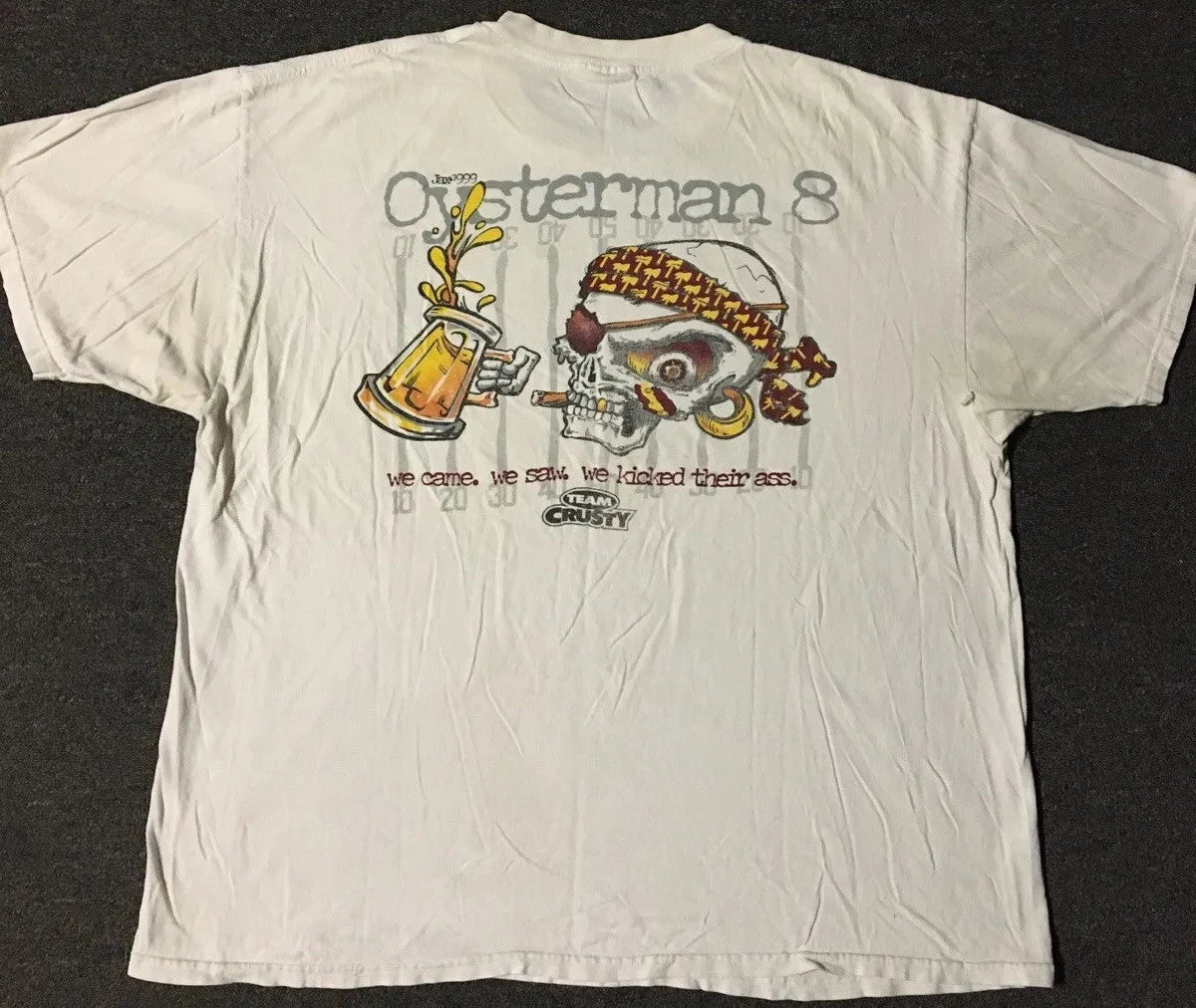 Vtg 90s Puke On Duke Noles Vs Blue Devils Faded Shirt XXL College Funny Beer PE