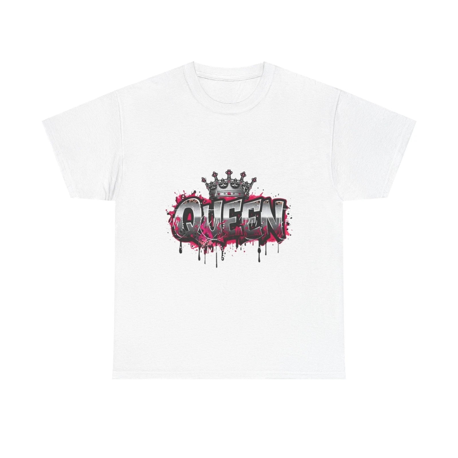Queen Graffiti Tee | Crown Street Art Drip Design