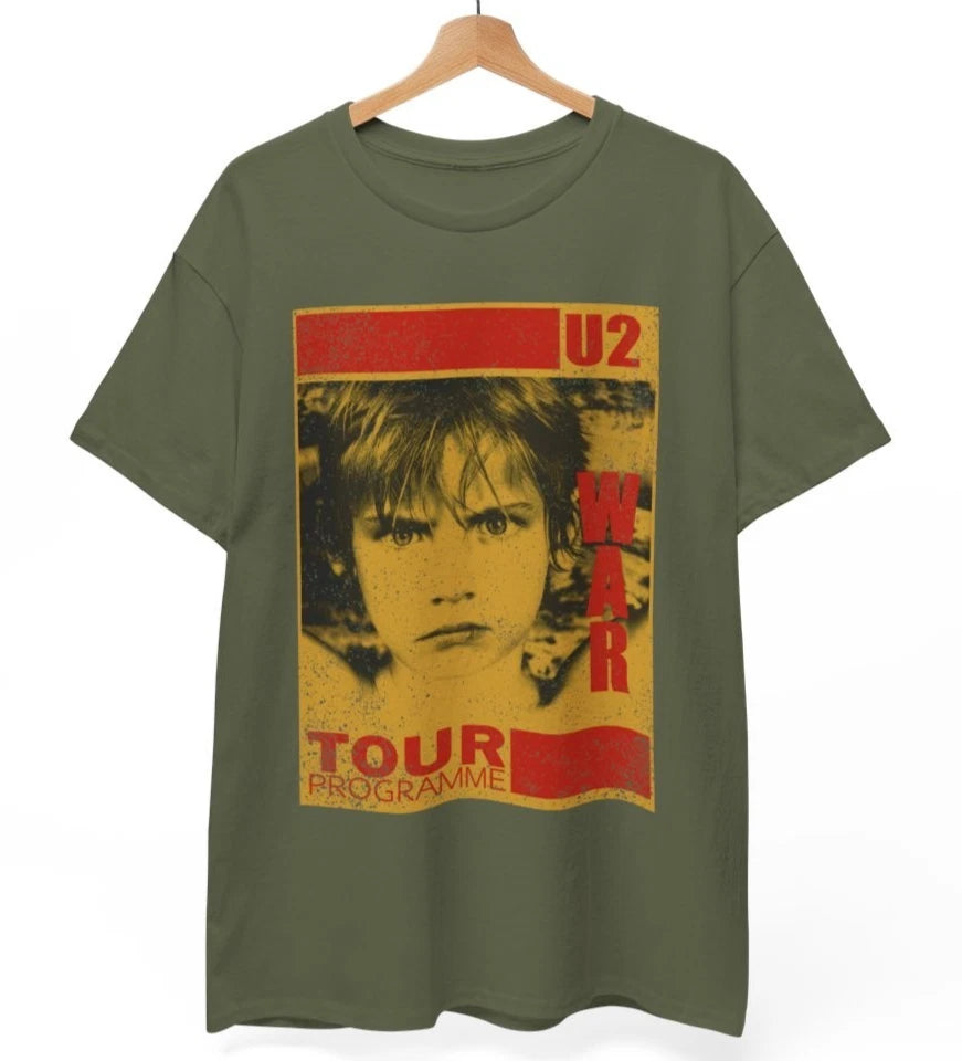 U2 War Tour 80s T-Shirt, U2 Tshirt, U2 Band Tee, Classic Rock, Unisex Tee