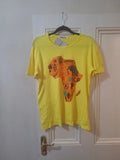 African Map Unisex Casual Tshirt, Summer Street Style Print Tee, Afrocentric Top