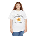 Funny Grumpy Sun T-Shirt – "It's a Beautiful Day to Leave Me Alone" Meme Tee