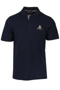 AQUASCUTUM  Active Small Logo Piquet  Polo T shirt  PO005 Navy Iconic Club Check