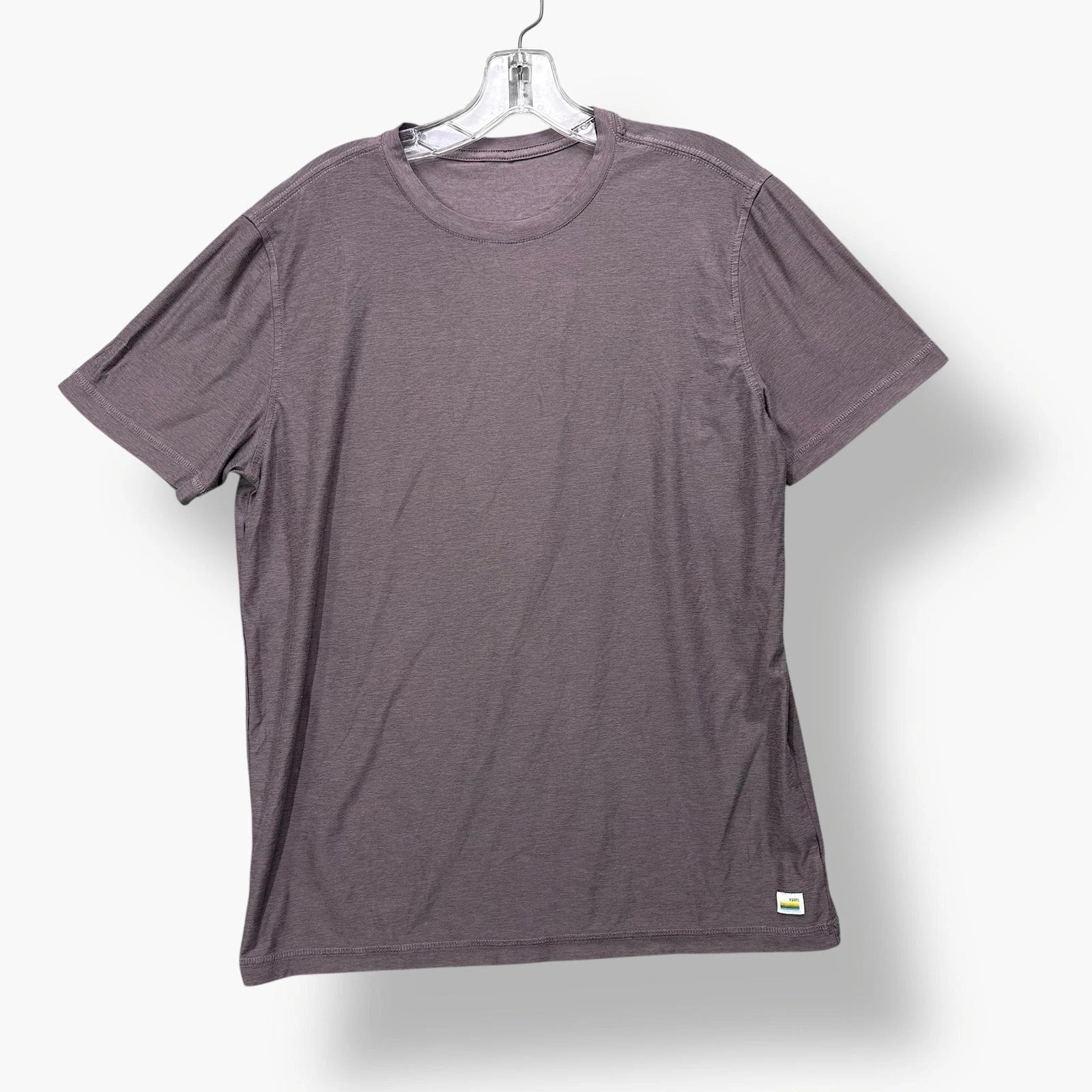 Vuori Shirt Mens Small Purple Short Sleeve Performance Tee Inspire Happiness