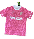 Palestine Pink Floral Football Shirt Size L Graphic Soccer Jersey Festival