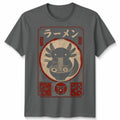 Kawaii Axolotl Unisex T Shirt Ramen Japanese Woodblock Art Anime Graphic Tee