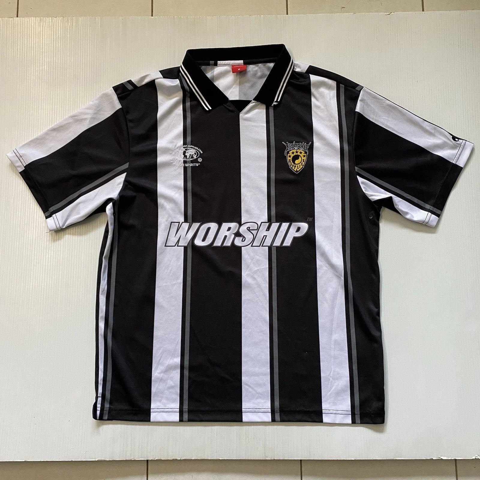 Worship Supplies Jersey Football Soccer Style - Embroidered - Mens M Oversized
