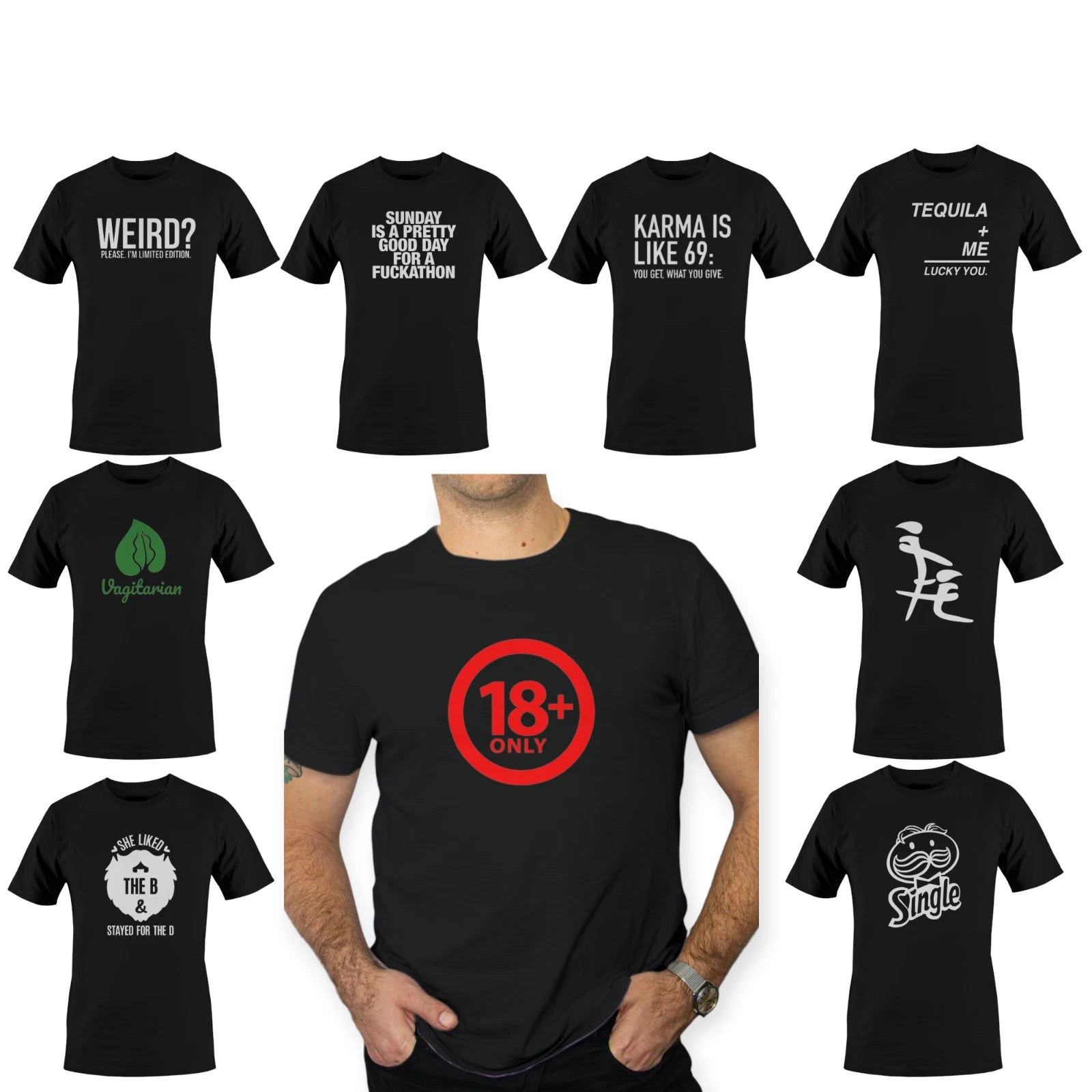 Black Funny Mens T-Shirts joke birthday novelty t shirts tee shirt Father adult