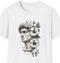 Floral David Statue T-Shirt, Art Lover Gift, Trendy Graphic Shirt, Everyday