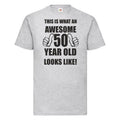 50th 50 Years Old Fiftieth Birthday Presents Mens Funny Awesome T-Shirt