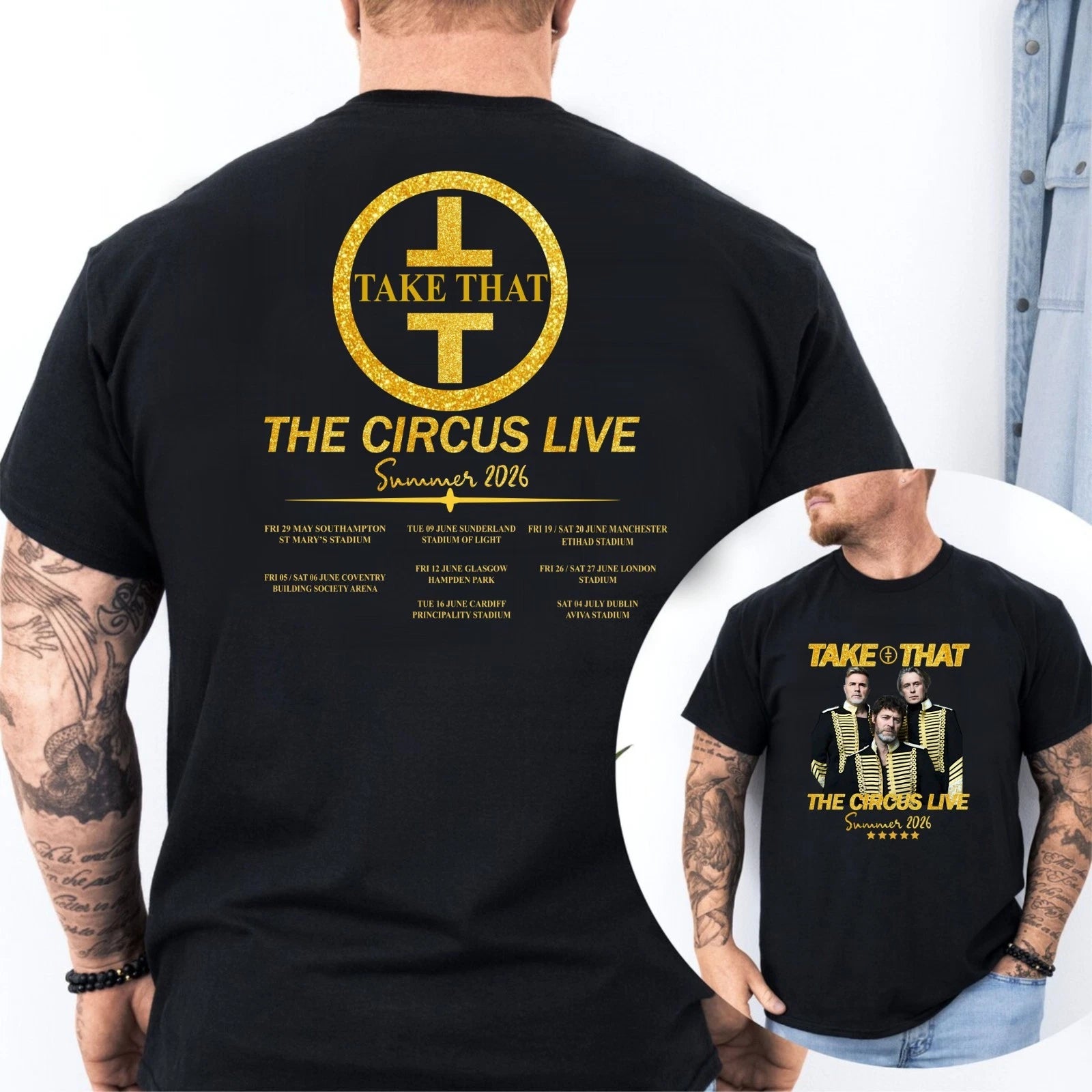 Take That The Circus Live Summer Tour T-Shirt, Summer Circus Live Shirt