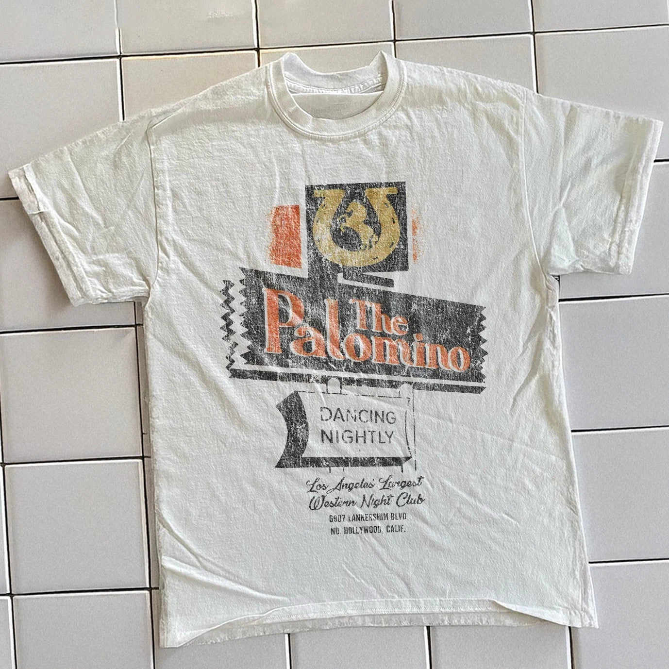 90s The Palomino Hollywood Promo White T-Shirt XXL