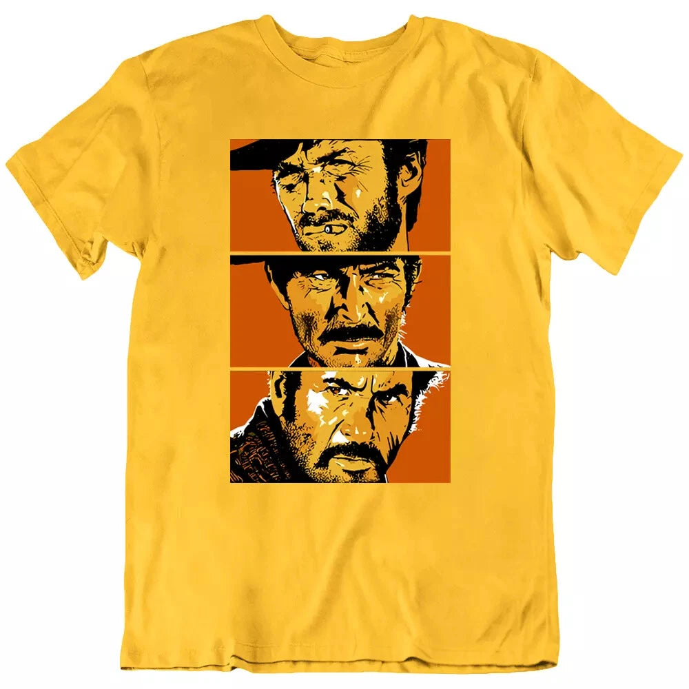 The Good, The Bad, The Ugly, Spaghetti Western, Movie Fan T Shirt Tee Gift New