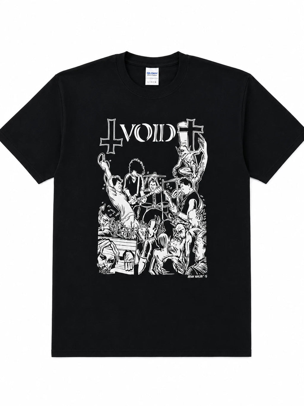 VOID T shirt By Brian Walsby. Limited  Punk, Hardcore, Dischord DC SXE HC
