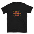 Lag Survivor Club Shirt Gaming Graphic Retro 8bit Pixel Art T-Shirt - Synthwave