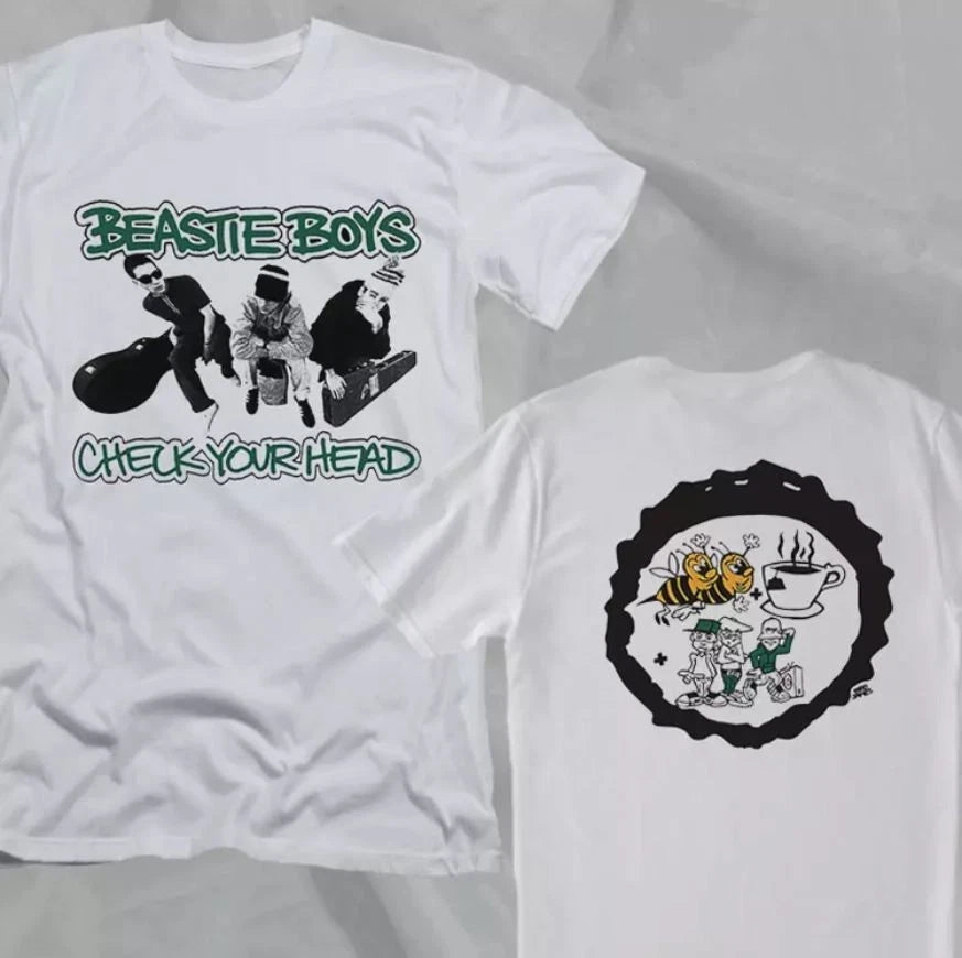 Beastie Boys Band Check Your Head Retro Style Double Sided T-Shirt
