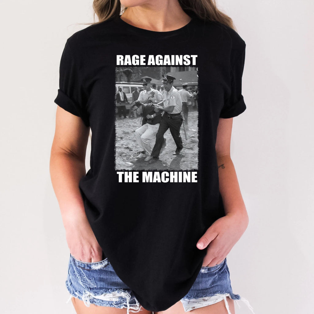 BERNIE SANDERS RAGE AGAINST THE MACHINE ADULT NOVELTY TSHIRT