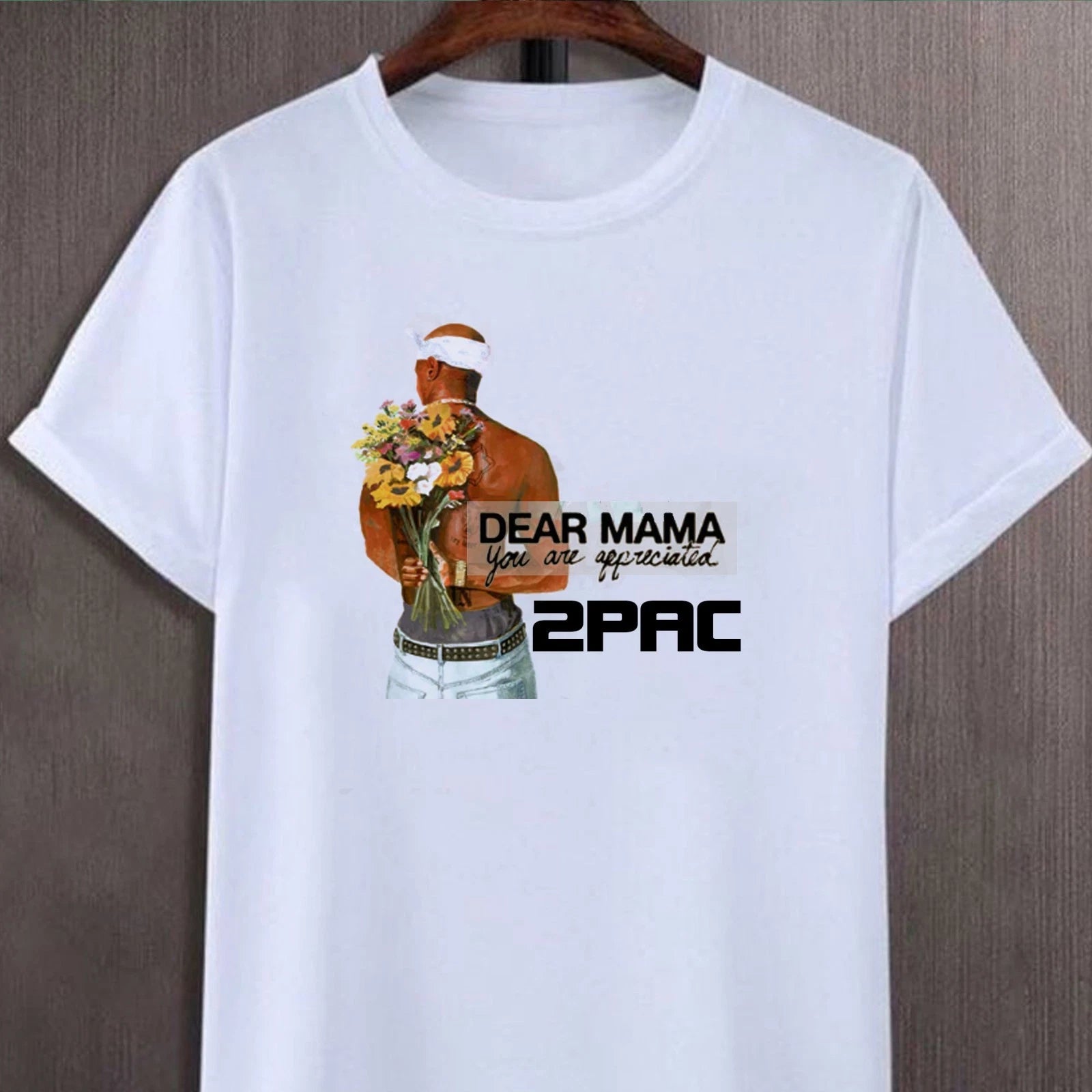 2Pac Dear Mama T-shirt, Retro Tupac Rapper Tee, Tupac Rap Legend Tee for Fans
