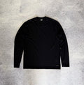 Carlo Colucci Slim Fit Long Sleeve V Neck Shirt Black Stretch L Men Luxury