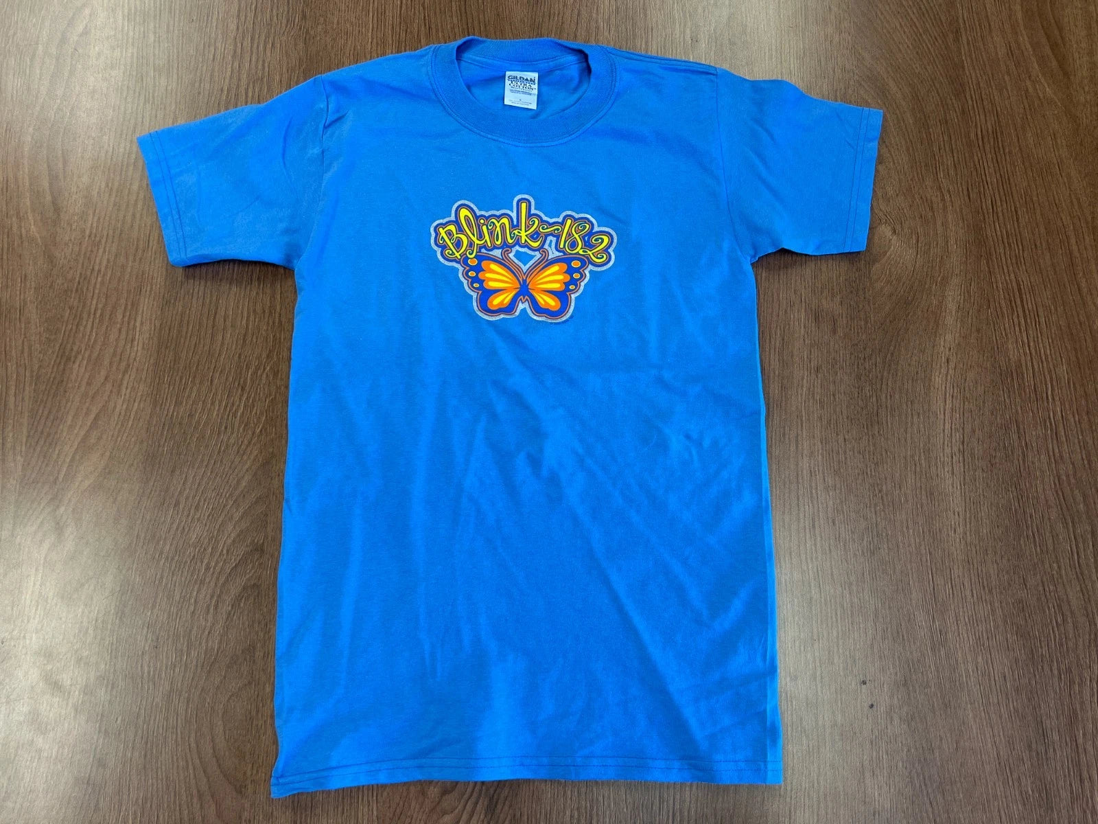 VINTAGE BLINK 182 T SHIRT 1999 BUTTERFLY S NOS DEADSTOCK 90S PUNK ROCK BAND TEE