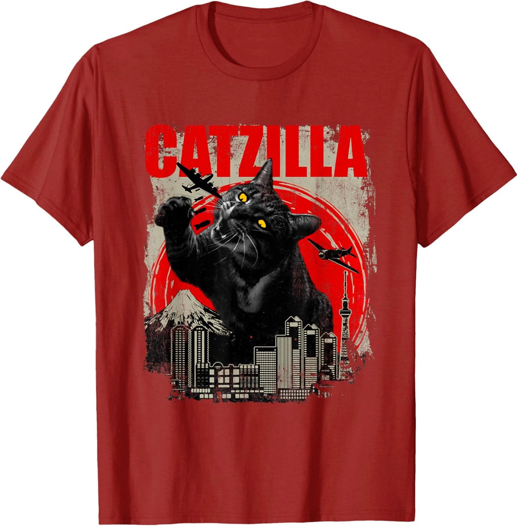 Rude Catzilla Funny Cat Lover Kitten Kitty Funny Unisex T-Shirt