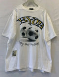 Vtg 1994 BYOB Soccer T-Shirt Bring Your Own Balls Graphic Tee Single XL #81
