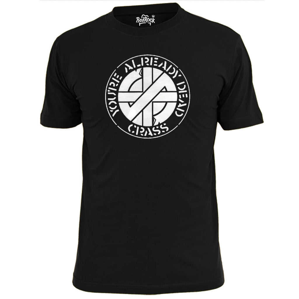 Mens Crass You're Already Dead Punk T Shirt Anarchy