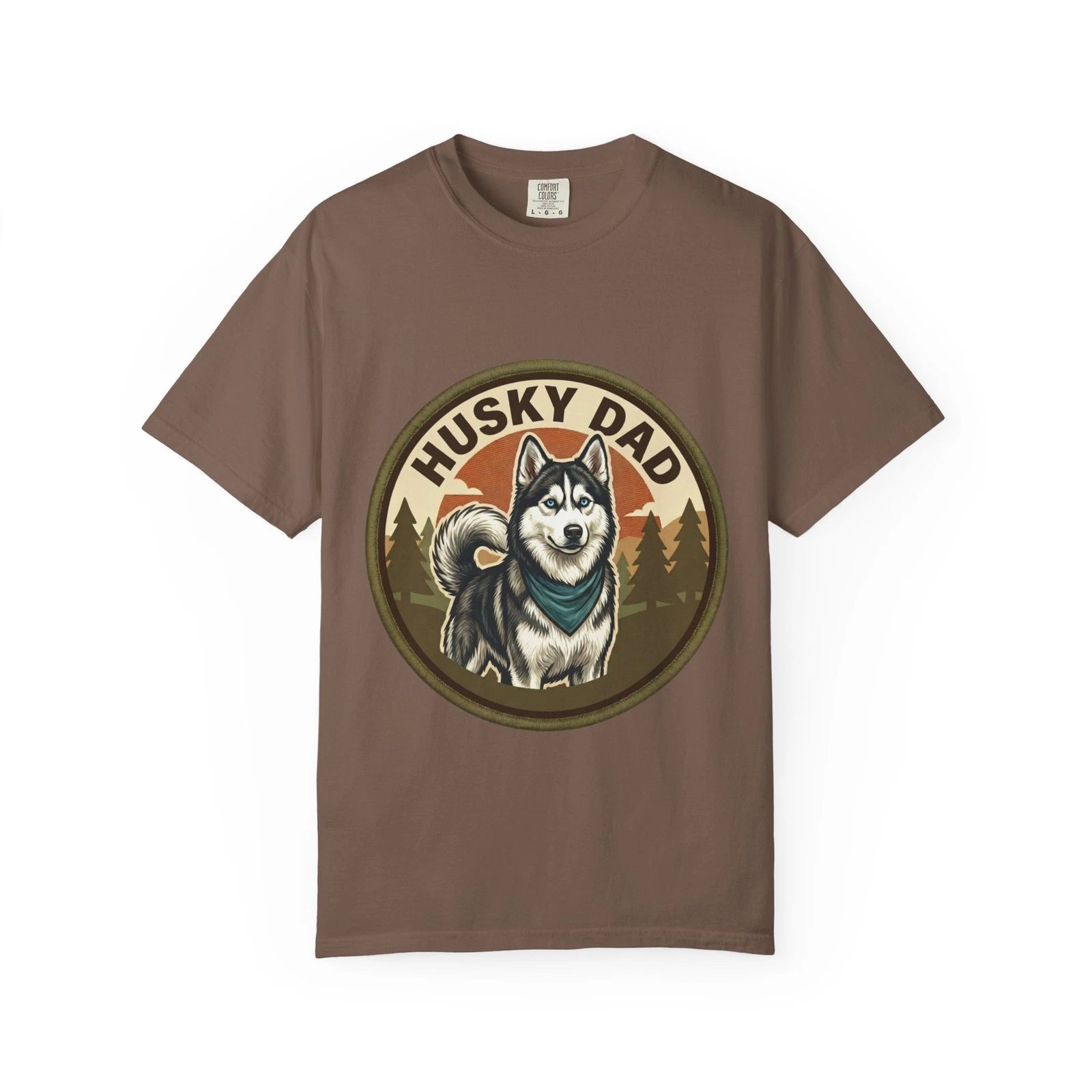 Husky Dad T-Shirt Siberian Husky Dog Dad Gift Men Graphic Tee Fathers Day