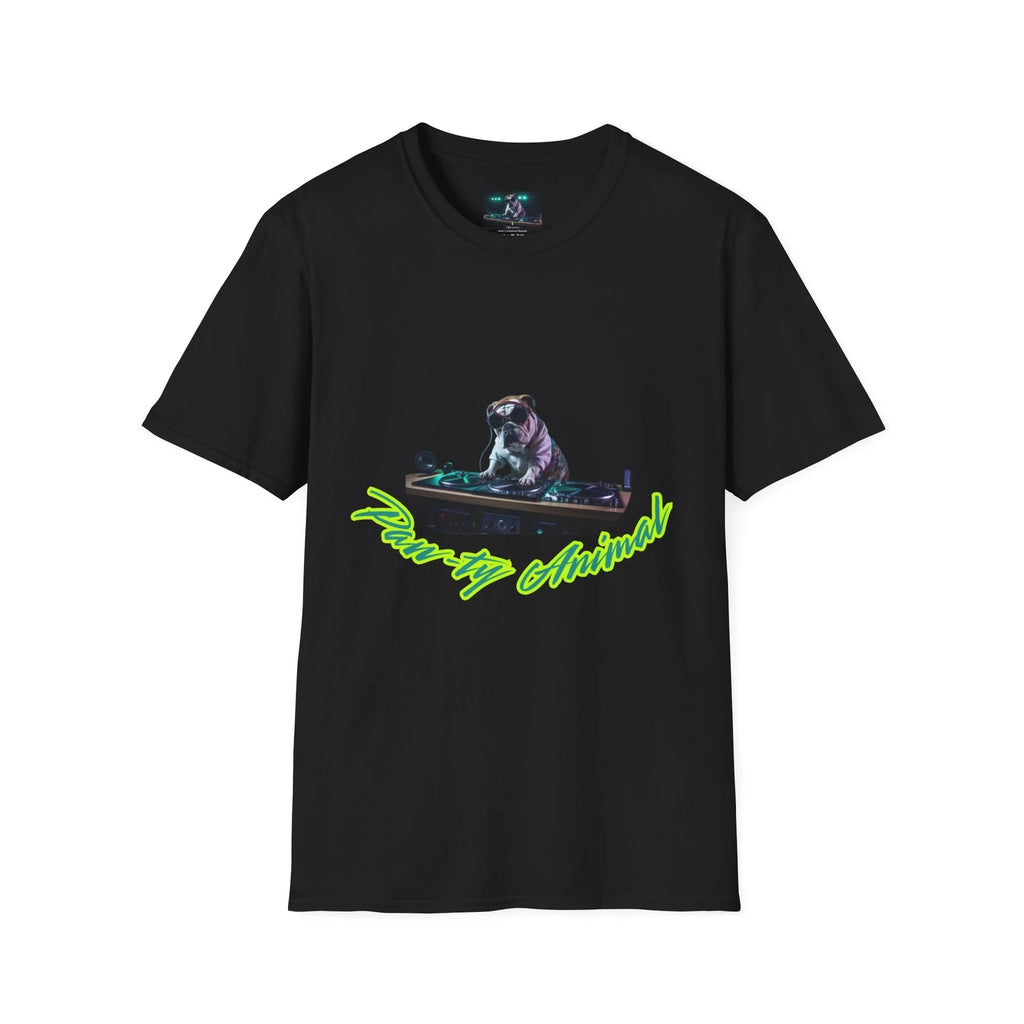 Funny Bulld dog DJ Shirt  Motivational Shirt, Positive Vibes T-Shirt, Minimalist