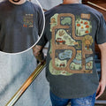 Tired Dads Club Comfort Colors Shirt, Car Race Track Play Cars On Dads Back Gift
