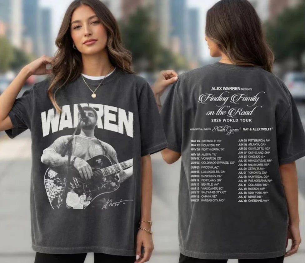 Alex Warren Eras Tour 2026 Vintage Shirt, Indie Music Aesthetic Unisex Fan Gift