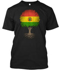 Tree Of Life With Bolivian Flag T-Shirt Made in the USA Size S to 5XL