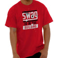 Swag In Building Funny Sarcastic Party Gift Mens Casual Crewneck T Shirts Tees