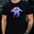 Mens Astronaut Motif Cotton T-Shirt Size XS to 5XL