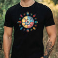 Men's Native American Print Cotton T-Shirt Size XS to 5XL