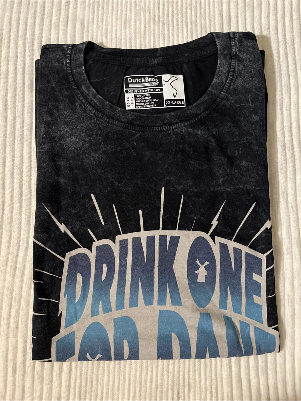 New Dutch Bro Drink One For Dane 2xl Tshirt 2026