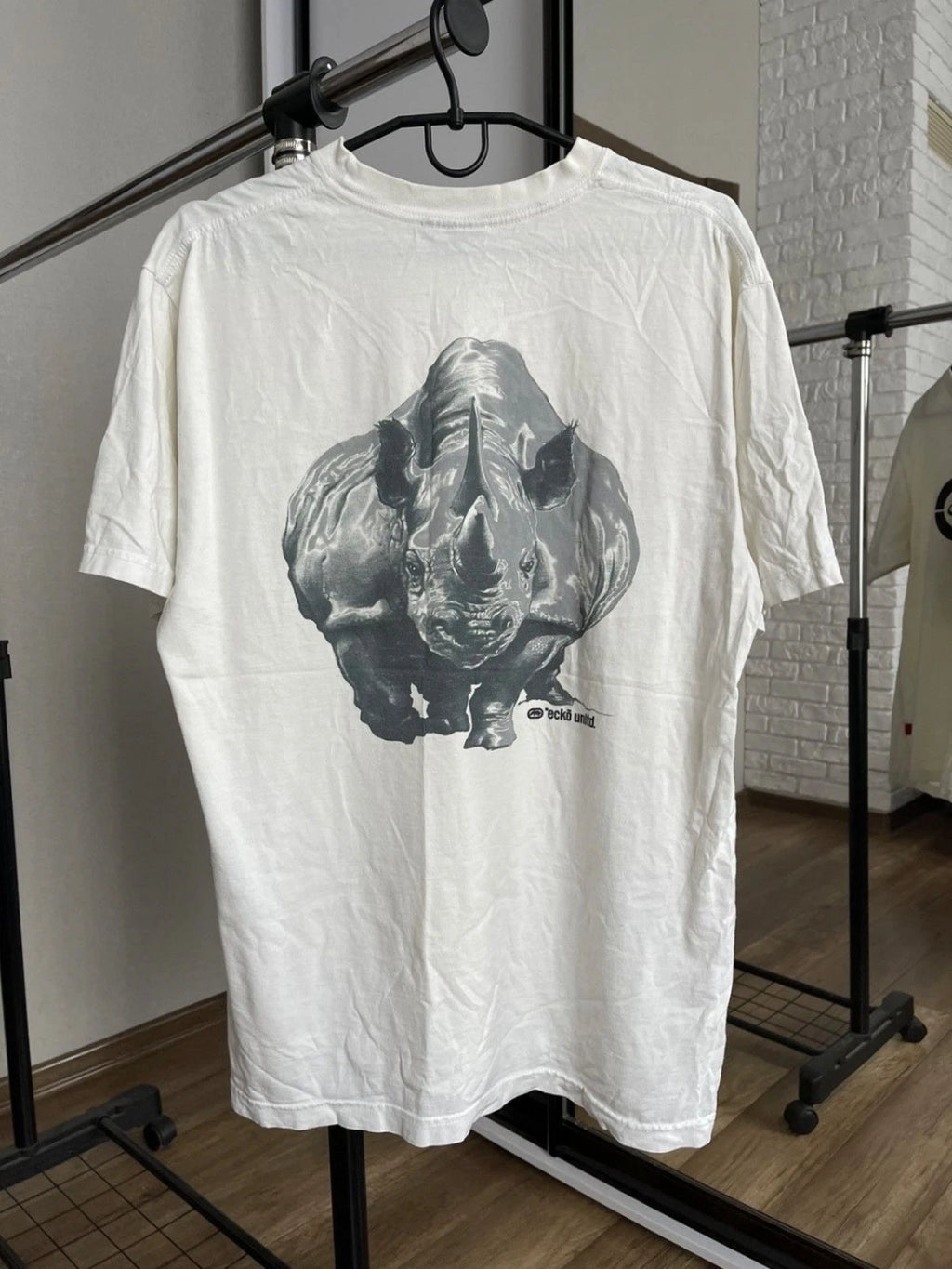Ecko Unltd Vintage T-Shirt Tee Big Logo Size Large Y2K 90s