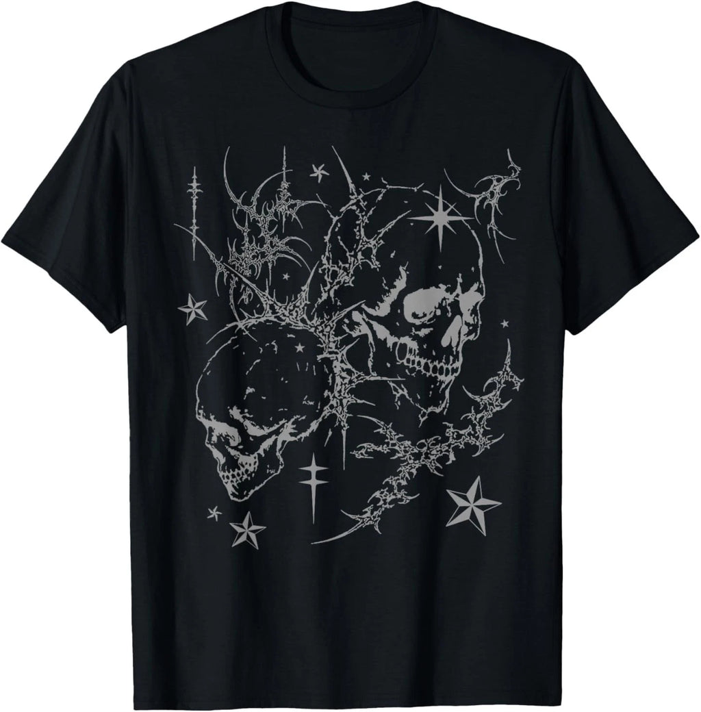 Grunge Skull Goth Alt Sigilism Vintage Graphic T-Shirt