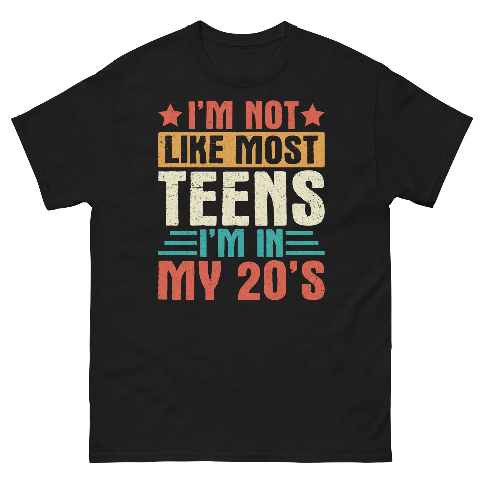 I’m Not Like Most Teens I’m in My 20’s Sarcastic Novelty Men's Classic Tee