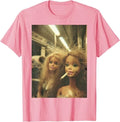 Funny Disgusting Doll face Meme Smoking Y2K Sarcastic Gift T-Shirt
