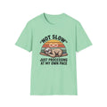 -Not Slow Sloth T-Shirt | Retro Rainbow Sloth, Funny Lazy Quote