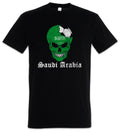 Saudi Arabia Football Skull I T-Shirt Soccer Flag Banner World Championship