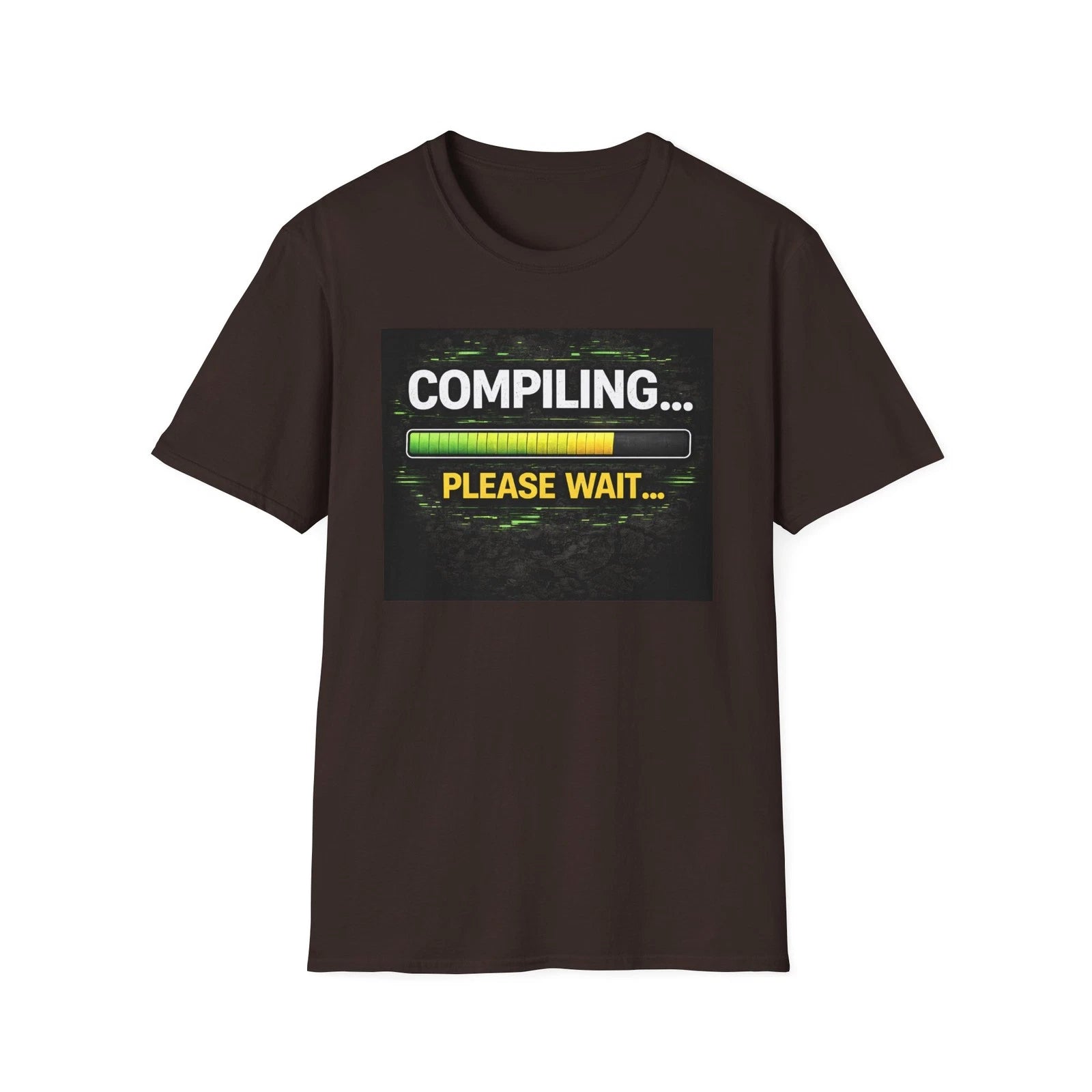 "Compiling... Please Wait" Tech Humor Funny IT Graphic Tee IT Humor