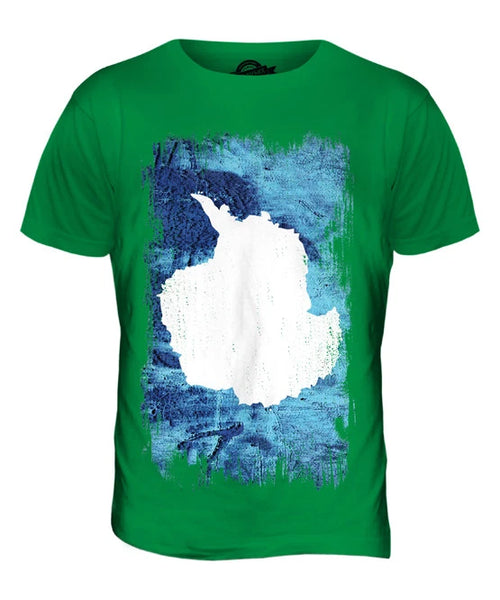 ANTARCTICA GRUNGE FLAG MENS T SHIRT TEE SHIRT XS S M L XL 2XL 3XL 4XL 5XL