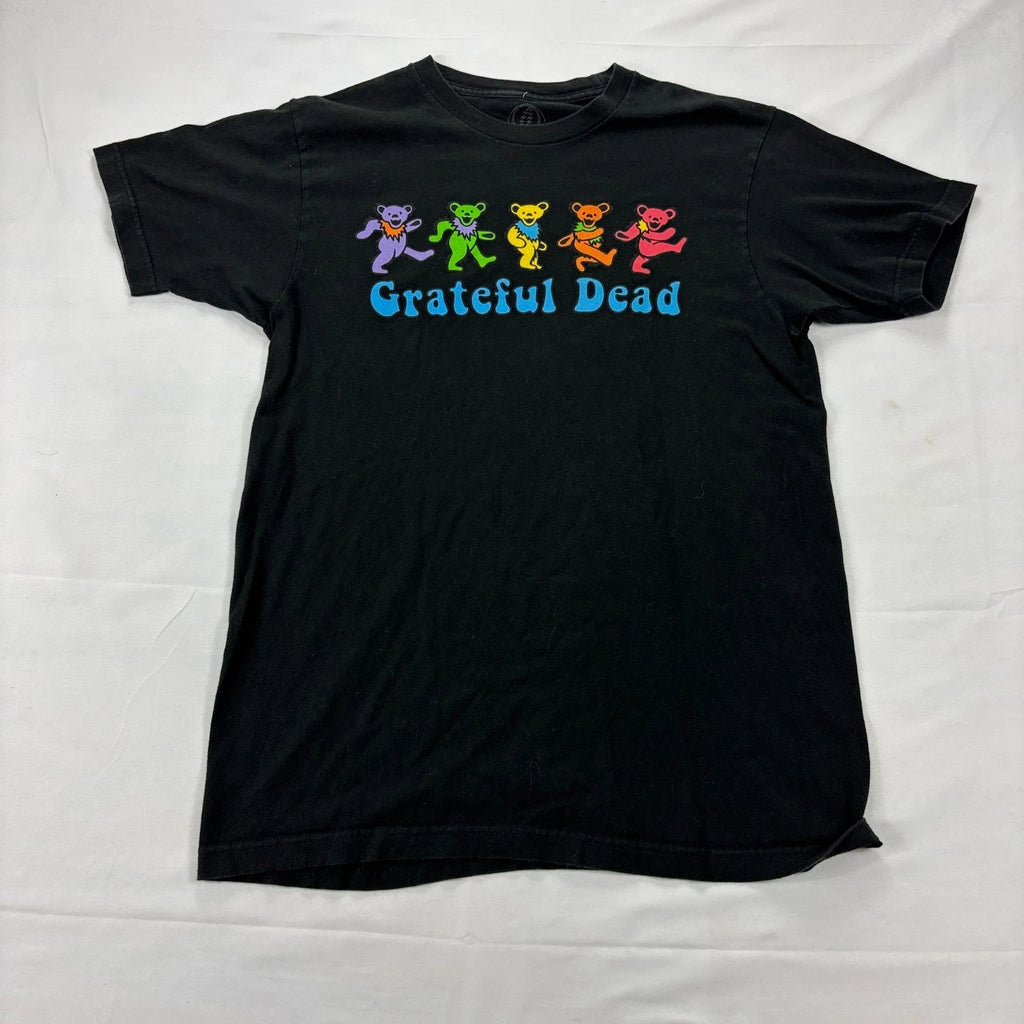 Grateful Dead Dancing Bears Graphic T-Shirt Band Tee Black Size Medium M 2021
