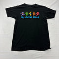 Grateful Dead Dancing Bears Graphic T-Shirt Band Tee Black Size Medium M 2021