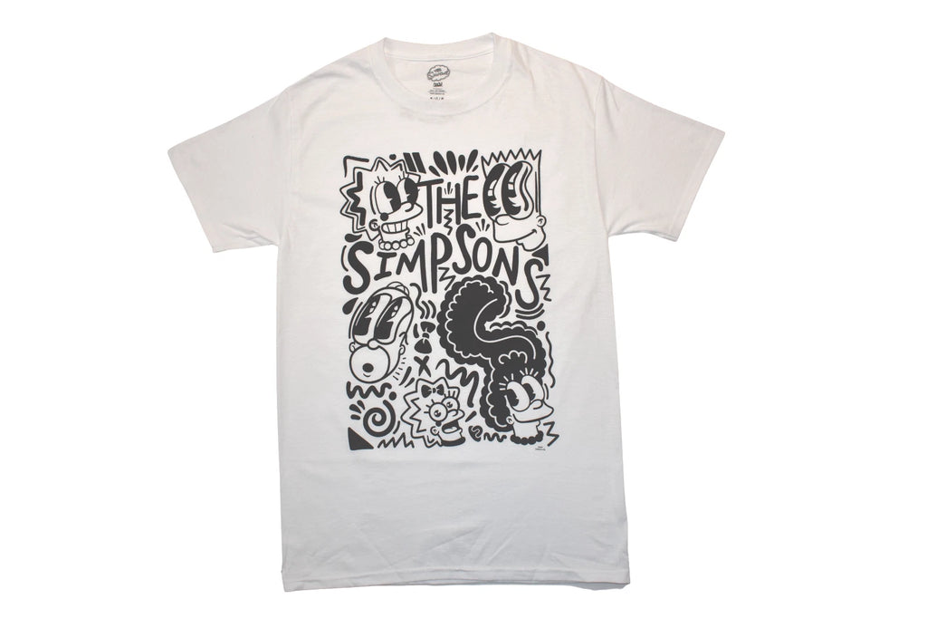 The Simpsons Mens Pop Art Family White Shirt New S, M, L, XL